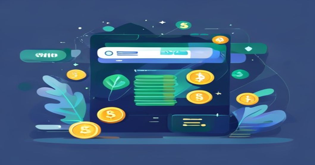 Ví điện tử nhận tiền từ khảo sát, biểu tượng MoMo và USDT, đồng xu và thông báo rút tiền