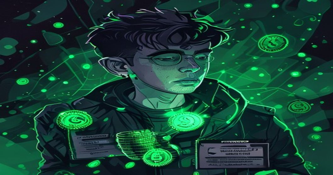 Teen Income Starter prize reward with glowing coins and tickets on dark slate background